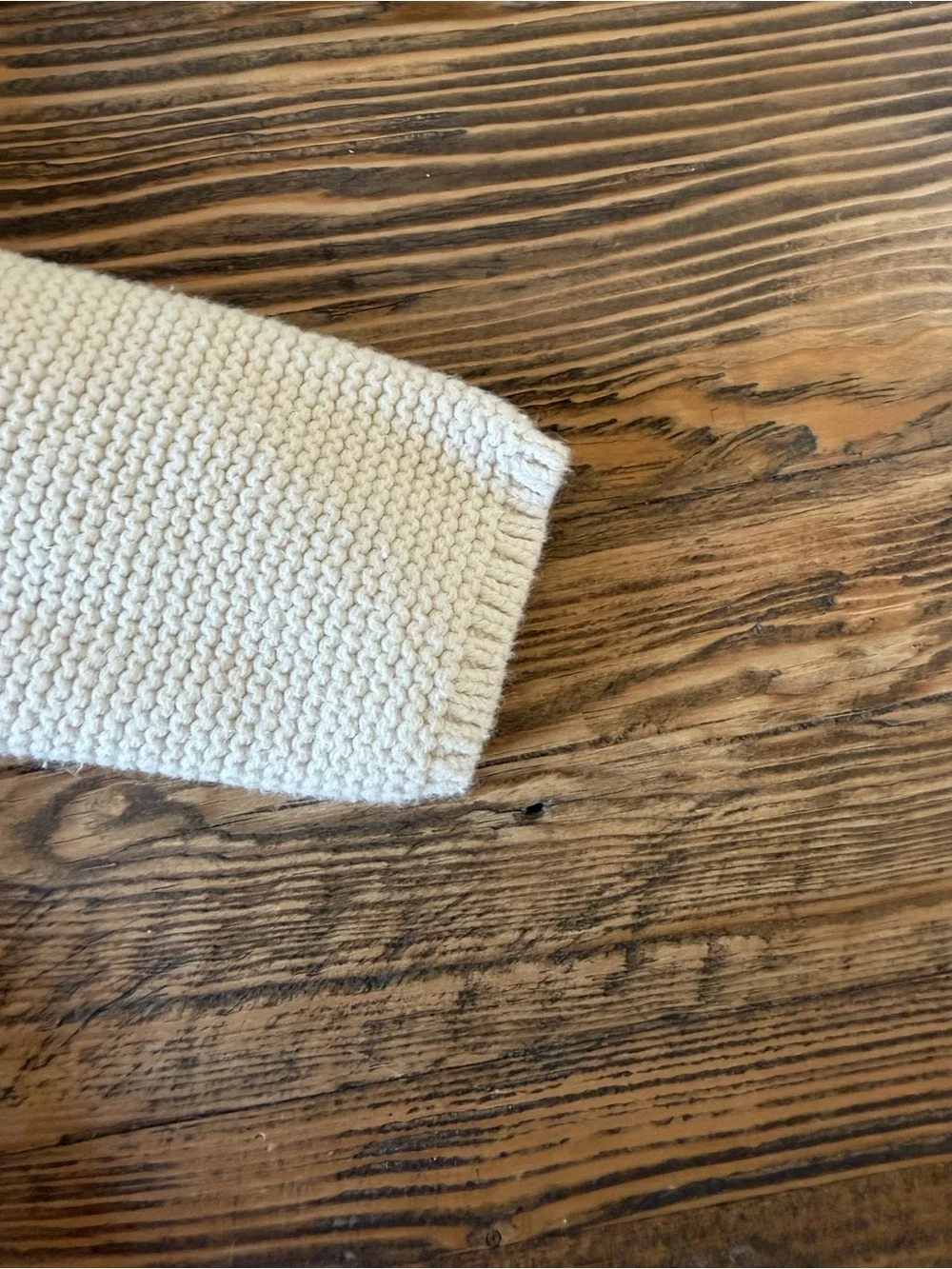 babyGAP 6-9 MONTHS Cream Hooded Knit Baby Cardigan with Bear Ears